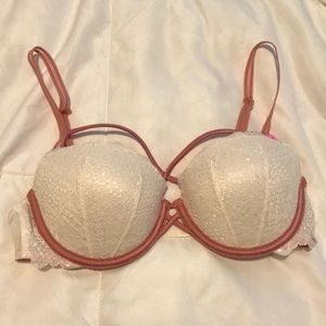 NWT PINK strappy push up bra